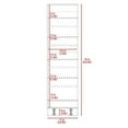 thumbnail image 4 of Leto XL Shoe Rack with Full-Length Mirror, Five Interior Shelves, Single-Door Cabinet, 4 of 9