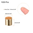 thumbnail image 2 of Uxcell 1000 Pack 2x2mm Crimp Tube Beads Making Crimp End Spacer Bead, Champagne, 2 of 5