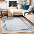 thumbnail image 4 of Grey Framed Area Rugs for Living Room Washable Rugs Boho Moroccan Area Rug Soft Neutral Geometric Bohemian Carpet Distressed Indoor Rug for Bedroom Dining Room Office Foldable Nonslip Rug, 4 of 9