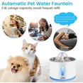 thumbnail image 5 of Beacon Pet Water Fountain, 84oz/2.4L Automatic Cat Fountain Stainless Steel Dog Water Dispenser with Filter & Led Lights for Cats, Dogs, Multiple Pets, 5 of 9