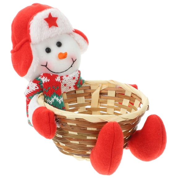 LOLIPPYY Holiday Cookie Box and Christmas Candy Basket Set, Multi-Color Storage Container for Festive Table Decoration