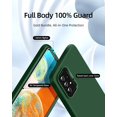 thumbnail image 2 of 【3 in 1 for Samsung Galaxy A23 5G case, with 2 Pack Screen Protector, Camera Protection，Liquid Silicone Slim Shockproof Protective Phone Case [Microfiber Lining] (Alpine Green), 2 of 6