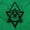 Irish Green, variant on Triangle Eye Star Symbolic Spirit Sweatshirt for Men or Women Brisco Brands L