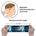 thumbnail image 4 of Picia White Jellyfish Dansing in the Ocean Print Mens Running Headband,Mens Sweatband Sports Headband for Running,Cycling,Basketball,Yoga,Fitness Workout, 4 of 9