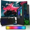 thumbnail image 1 of Restored TechMagnet RGB Desktop Computer PC - Intel Core i5,16GB ARGB RAM,512GB SSD,32 Inch Curved Monitor with RGB Keyboard,AI-Enabled Copilot Key Mouse and Soundbar,Windows 11 Pro, 1 of 8