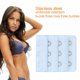 thumbnail image 2 of Sujetador de mujer Hebilla de cinturón Elástico 3 filas 3 ganchos Accesorios íntimos (azul claro) Ndcxsfigh Para estrenar, 2 of 8