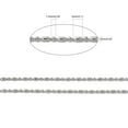 thumbnail image 2 of Resistant 304 Stainless Steel Ball Chains 1:1 Rice and Round Stainless Steel color 1.5mm, 2 of 7
