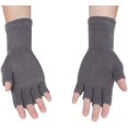 thumbnail image 2 of Unisexe Chaud Demi-Doigt Tricot Extensible Gants Sans Doigts, 2 of 4