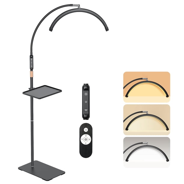 Lámpara Mznoo Lash Luz Luna Media LED Ajustable 99 cm–175 cm