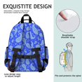 thumbnail image 5 of Paisley and Damask Blue Pattern Cute School Backpack Bag for School with Padded Back and Adjustable Shoulder Straps 15.25"x11.5"x5.25", 5 of 5