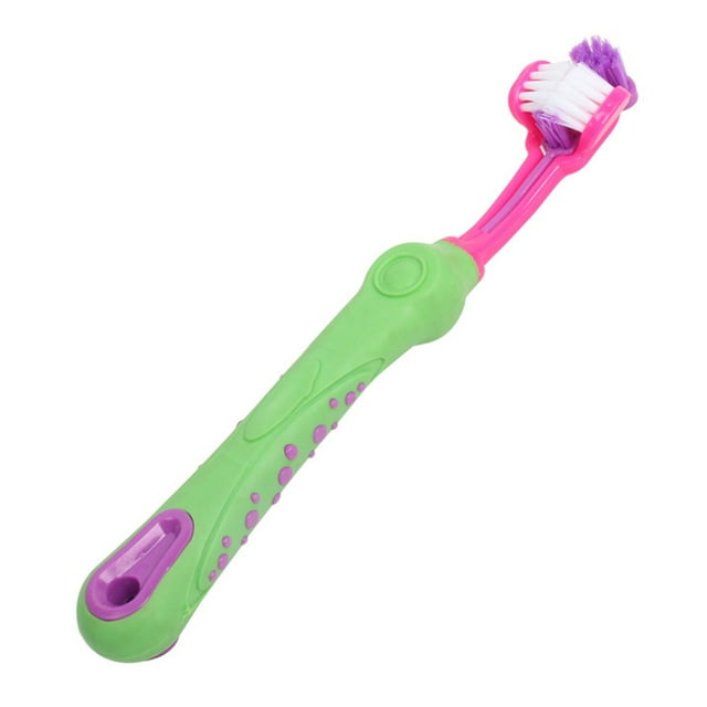 Three Sided Pet Toothbrush Cleaning Mouth Universal Nylon Mini Portable For Dog