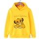 thumbnail image 4 of Sudadera con capucha del Rey León para niños y niñas, con estampado de animales de dibujos animados, Simba, para niños y niñas, 4 of 5