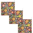 thumbnail image 6 of Floral with Rainbow Baby Muslin Washcloths Soft Absorbent Face Towel, Colorful Spring Flowers Burp Cloths Cotton Bath Wipes 5 PCS Infant Wash Cloth for Newborn Boys Girls 12x12 inches, 6 of 6