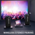 thumbnail image 4 of Altavoz Bluetooth Ortizan con Luces RGB, Sonido Estéreo 24W, Graves Profundos, Resistencia IPX7, 30H de Autonomía y Emparejamiento Dual (Ideal Regalo), 4 of 7