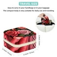 thumbnail image 5 of Rose Travel Portable Jewelry Stand and Organizer Box - Square Storage Box for Rings, Earrings, Necklaces, Bracelets, and More - Suitable for Girls and Women - Jewelry Boxes for Travel, 5 of 6