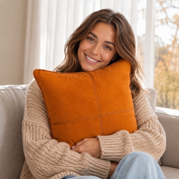 Gqtwoy Fall Throw Pillow Covers, Decorative Cushion Cases, Cozy Home Decor, Festive Pillow Covers for Living Room, Thanksgiving Gift Idea, 18×18in