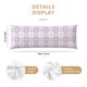 thumbnail image 3 of Fotbe Floral Purple Buffalo Plaid Funda para Almohada Corporal con Diseño, Funda de Microfibra Ultrasuave de 20x54 Pulgadas, Ropa de Cama Elegante, 3 of 7