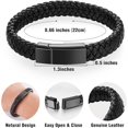 thumbnail image 4 of XIUDA Cremation Bracelet for Ashes Leather Urn Bracelet Cremation Jewelry Ash Bracelets Memorial Bangle Ashes Keepsake for Women Men, 4 of 6