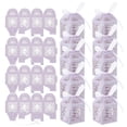 thumbnail image 2 of Hollow Candy Boxes 20Pcs White Paper Candy Boxes with Hollow Pattern Decor for Daily Use, 2 of 4
