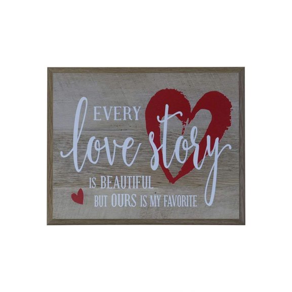 Digitally Printed Inspirational Wall Plaque - Every Love Story