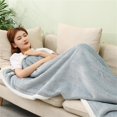 thumbnail image 2 of Manta de franela suave y cálida para primavera y otoño para mujer, chal para usar, manta para dormir la siesta, 2 of 8