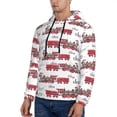 thumbnail image 3 of Wukai Retro Train Print Men Hoodies Fleece Sweatshirts Long Sleeve Sweaters Pullover Fall Outfits Winter Clothes-XX-Large, 3 of 7