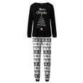 thumbnail image 4 of Shadoumai Matching Family Christmas Pajamas For Couples, Xmas Tree Print Tops Long Sleeve Holiday Sleepwear Sets For Mom Dad Fall Clothes, 4 of 9
