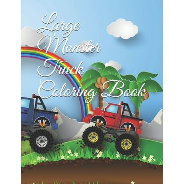 Large Monster Truck Coloring Book (Paperback)