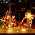 thumbnail image 2 of 7 piezas de luces LED navideñas para ventana con ventosa, para árbol de Navidad, campanas de Papá Noel, alce navideño, viento, 2 of 5