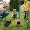thumbnail image 3 of USHOBE Hand Woven Bunny House Decorative Grass House Light Green 1Pcs Play Area, 3 of 7