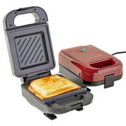 Restored Curtis Stone 2-pack Stuffed Sandwich Makers with Recipes & Gift Boxes Red (Refurbished)