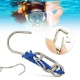 thumbnail image 4 of BLEEUS Scuba Diving Reef Hook With 120cm Spiral Coil Lanyard For Drift Diving Diving Equipment (Blue), 4 of 10