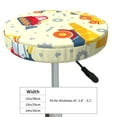 thumbnail image 4 of Lsque Heavy Equipment Round Bar chair cushion covers Velvet Fabric Premium Comfort Protects from Scratches and Stains for 14-17 Inch Chair- 13 inch, 4 of 7