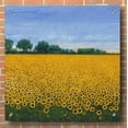 thumbnail image 3 of Epic Art 'Field of Sunflowers I' by Tim O'Toole, Acrylic Glass Wall Art, 36"x36", 3 of 6