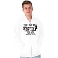 thumbnail image 5 of Breast Cancer Lord Will Fight For You Zip Hoodie Sweatshirt Women Brisco Brands S, 5 of 6