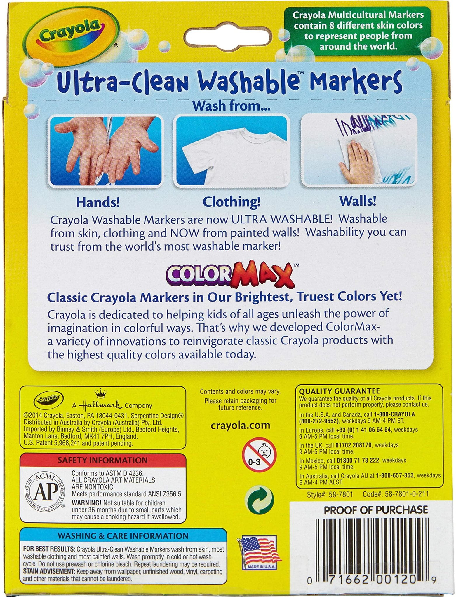 8-Color Crayola® Multicultural Markers