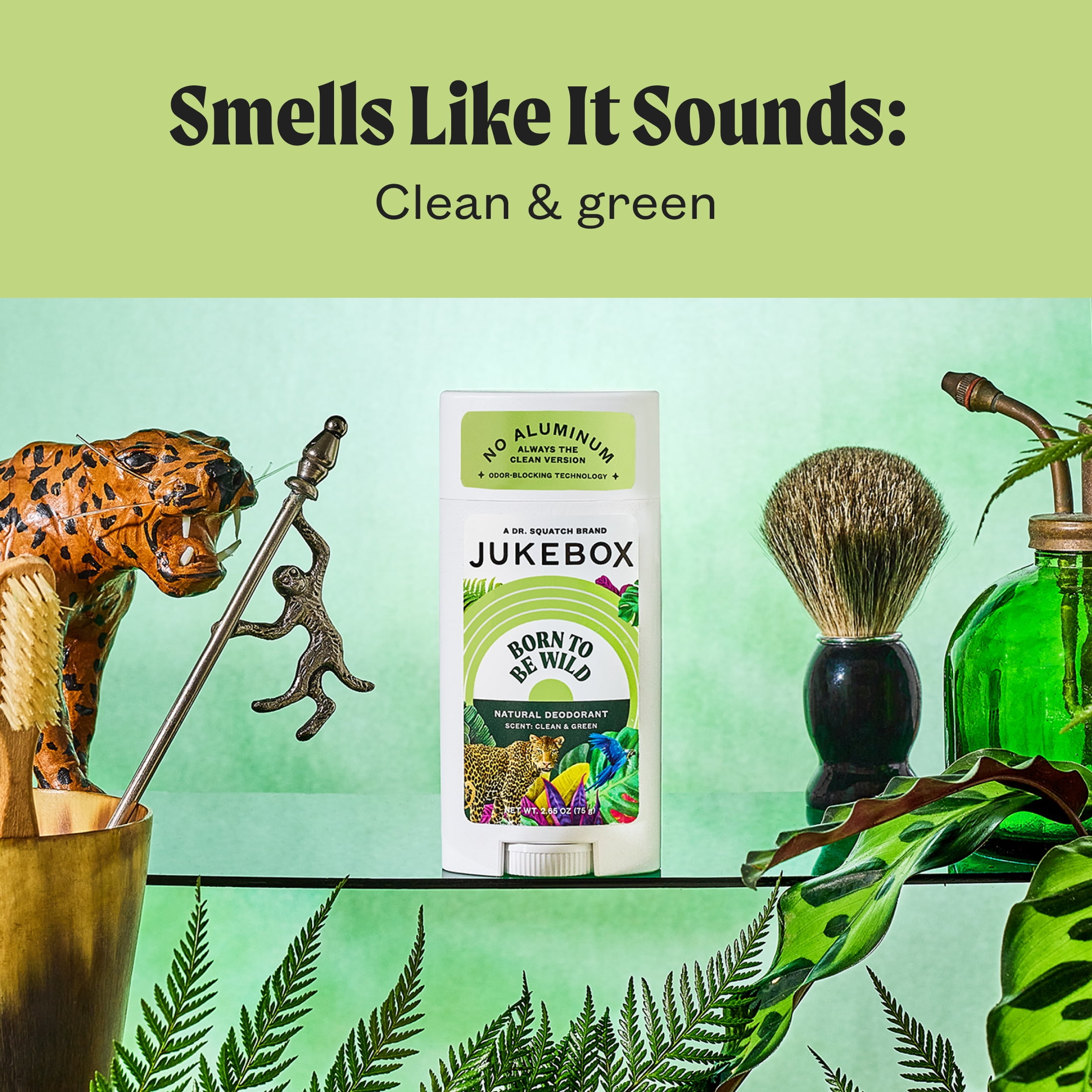Jukebox Born To Be Wild Natural Deodorant Aluminum Free Deodorant for Women, 2.65 oz
