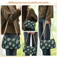 thumbnail image 4 of FORMRS Womens Shoulder Bag with Chain Strap Clutch Purse Cute Tote Handbag, Beige Leaves, 4 of 7