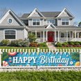 thumbnail image 5 of Decorative Design Happy Birthday Banner Colorful Theme Party Decoration Tropical Beach Celebration Banner for Birthday Party Kids Gathering Summer Event, 5 of 8