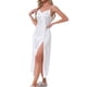 thumbnail image 4 of Noche de satén para mujer INSPIRE CHIC, vestido largo con tirantes de encaje, pijama de noche M blanco, 4 of 6