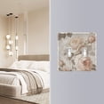 thumbnail image 4 of Yayeee Toggle Light Switch Wall Plate 2-Gang 4.56"x4.48" Decorative Outlet Cover, Lace and Floral, 4 of 7