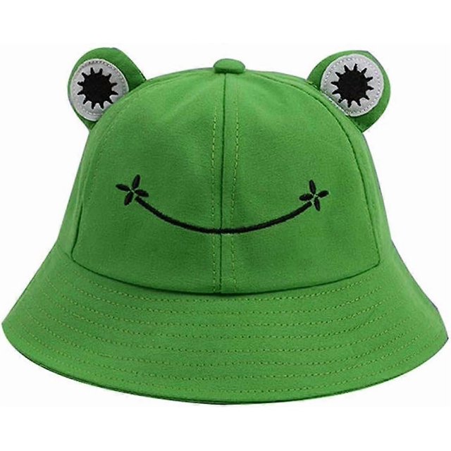 Frog Bucket Hat for Women/Men, Foldable Lightweight Sun Hat for Summer Spring, Wide Brim Frog Hat for Adult, Teen, Kids