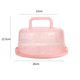 thumbnail image 2 of Naiovety Nueva caja de plástico portátil para pasteles redondos, soporte para almacenamiento de pasteles, contenedor para postres, funda, accesorios Organizadores de utensilios de cocina rosado Naiovety JJ22886-02, 2 of 6