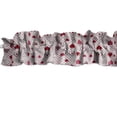 thumbnail image 3 of Hearts and Dots Print Cotton Curtain Sleeve Topper Window Treatment, 3 of 3