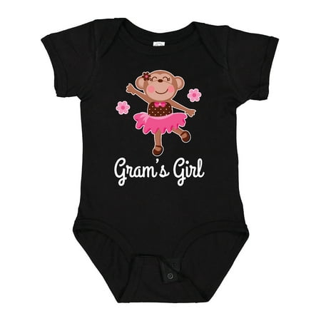 

Inktastic Gram Girl Ballerina Monkey Gift Baby Girl Bodysuit