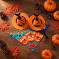 thumbnail image 4 of Halloween Dog Bandanas Bulk Pumpkin Dog Bandanas Spider Triangle Scarf Adjustable Bat Headbands Bib for Small Medium Large Pet Halloween Holiday Costume(24.8Inch,Halloween Set#C), 4 of 7