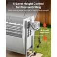thumbnail image 4 of VEVOR Rotisserie Grill, 38W BBQ Outdoor Pig & Lamb Spit Roaster, Charcoal Spit Roaster with 132 LBS Capacity, Wheels & 4-Level Height,Stainless Steel Electric Rotisserie Grill Kit for Camping Outdoor, 4 of 9