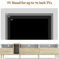 thumbnail image 4 of Tv Stand With 3 Drawers And Open Shelves, Fits 70-79" Tvs, Modern Entertainment Center, Color Matching Design Center & Minimalist, 4 of 5