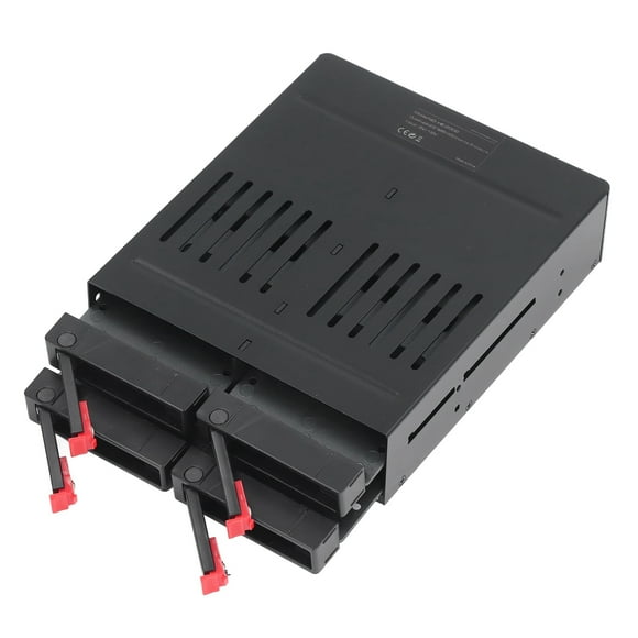 SSD Mobile Rack, Quiet Fan Aluminum Alloy 3TB 6Gbps 4 Bay SSD Cage For Chassis 5.25in
