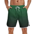 thumbnail image 2 of WIZUTIZ Mens Swim Trunks 9 Inch with Mesh Liner Quick Dry Bathing Suits Beach Vacation Swimsuit Board Shorts, 2 of 5